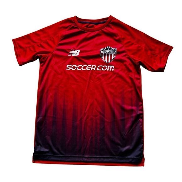 New Balance AYSO United Red Jersey American Soccer Organization Youth SZ M #2361 - Picture 2 of 7